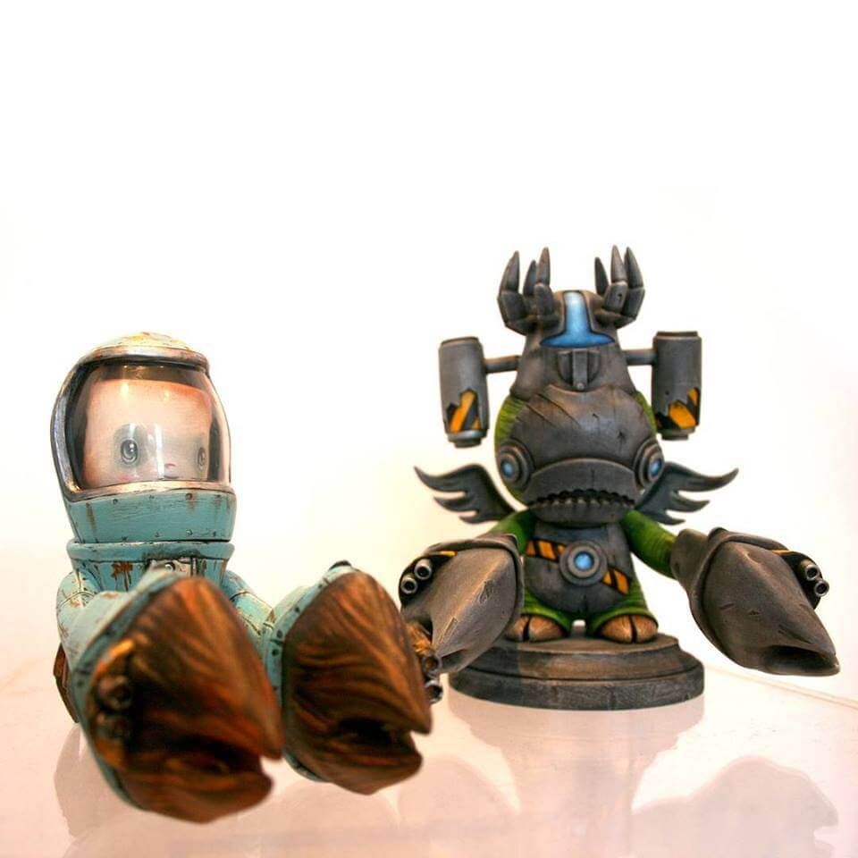 Crab-O-Naut Martian by 64colors and Master Crab by davemarkart Space Crabs