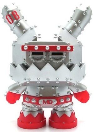 MECHA Kidrobot DUNNY 8 - MODEL MDA3- CIVIL DEFENSE PACKAGE by Frank Kozik