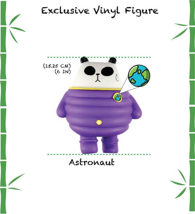Panda-a-Panda World Tour Vinyl Toy and Stop Motion Animation by JazWings x Kickstarter vinyl figure