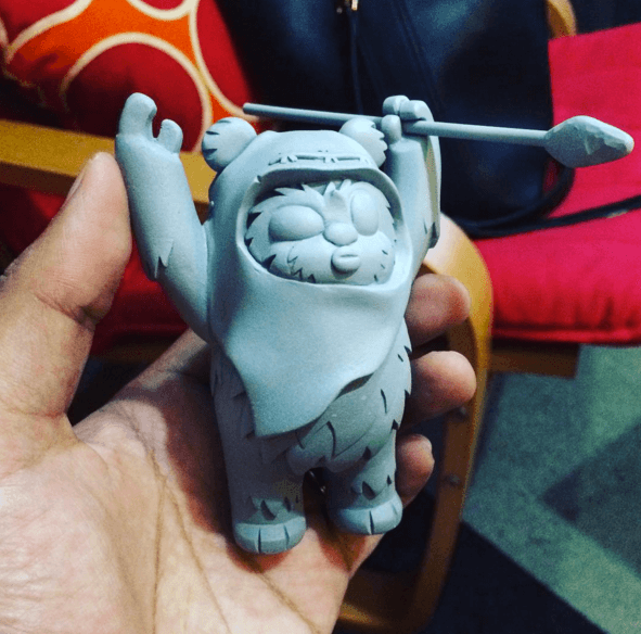 WEtworks Ewok sculpt let the fluffy wars begin