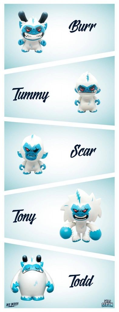 Yeti Season by DexDexign x Martian Toys layout