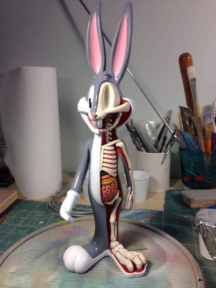 Anatomical Wabbit Bugs Bunny By Jason Freeny x Kidrobot x