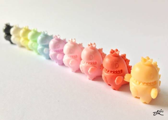 Mini Rainbow Dino by Monster Little Ziqi