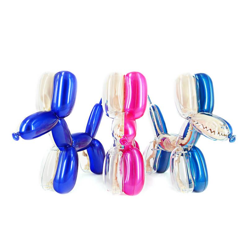 Jason Freeny x Mighty Jaxx Coloured Anatomy Balloon Dogs and