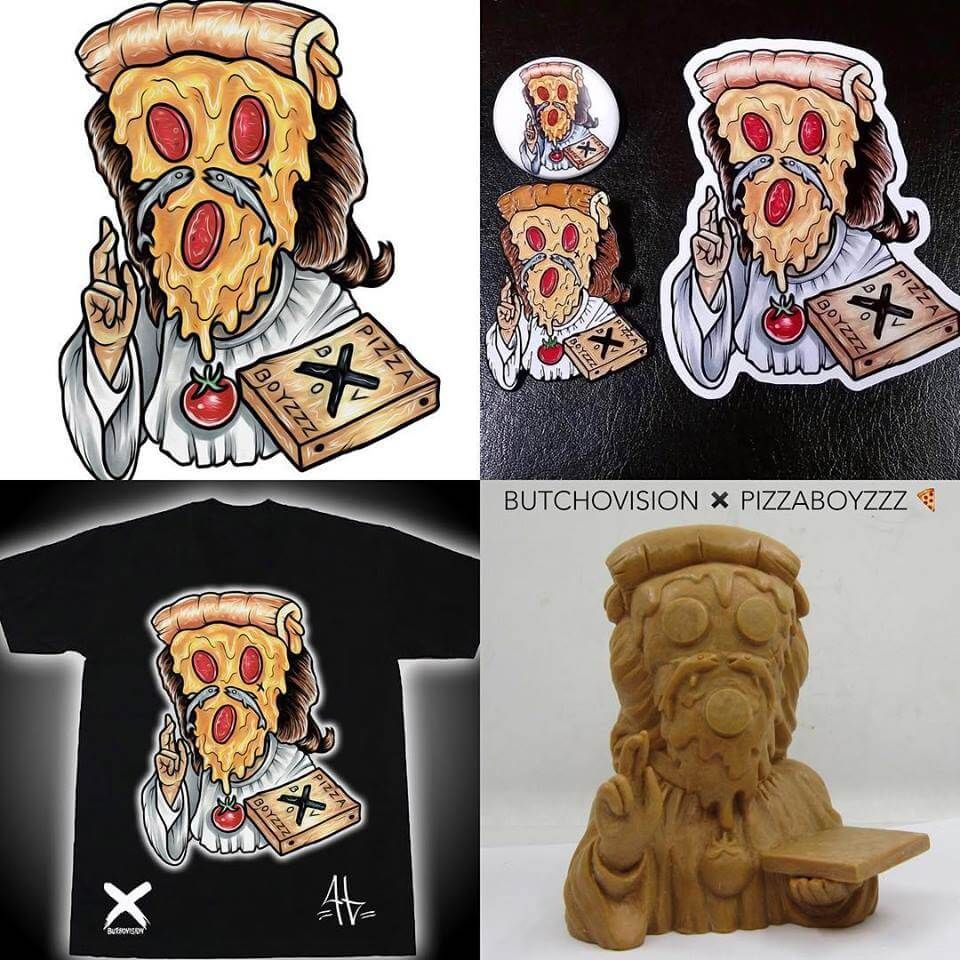 cheesus crust prototype by Butch Von Dreaux aka butchovision x pizzaboyzzz 4