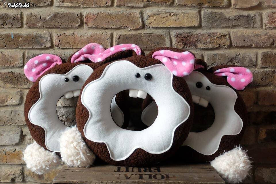 Big Chocolate Bunny Donuts by SukiSuki