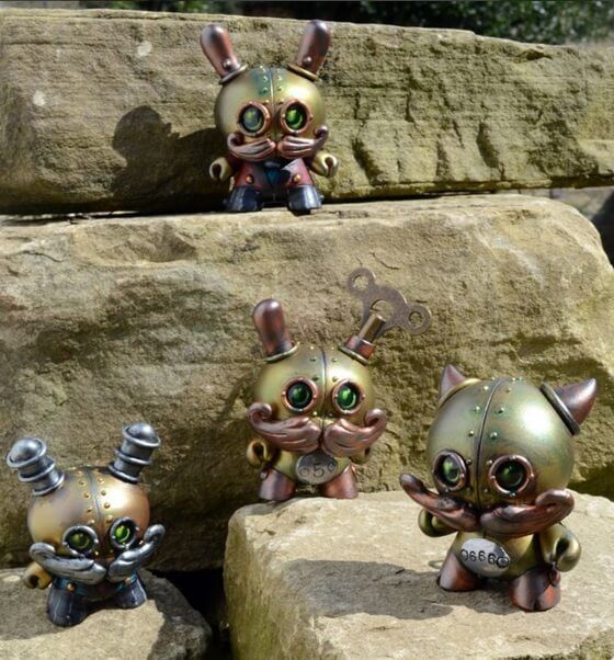 Doktor A ToyCon UK custom mechtorians Dunny Lego Copper Creeps