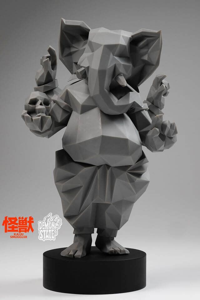 Lowpoly Ganesha By Kaiju Smuggler x Demon State TTE 2016 grey