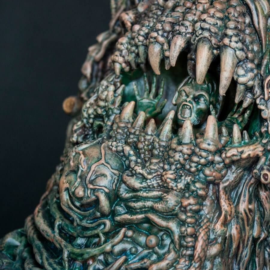 LOLGOLTH GNAZGOROTH WOODEN EYES By Art of Skinner x Unbox industries 5