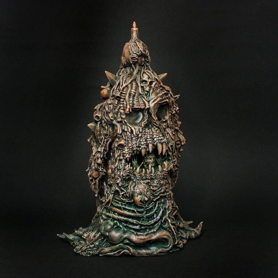 LOLGOLTH GNAZGOROTH WOODEN EYES By Art of Skinner x Unbox industries back