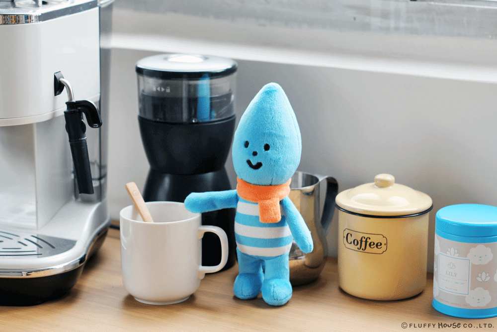 Little Raindrop plush By Fluffy House coffee