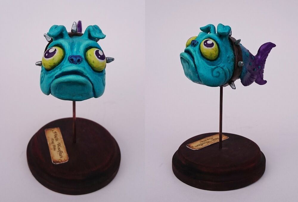 PISCES WOOFIUS DOG FISH by picked circus turq