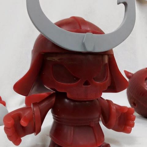 Skullhead Samurai by JPK x Huck Gee Wax mould WIP