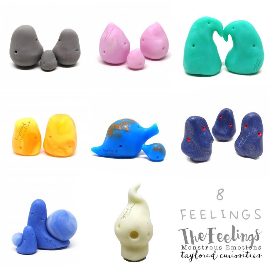 mixed emotions taylored curiosities the feelings monstrous emotions  8 feelings art doll dollhouse cute therapy talisman
