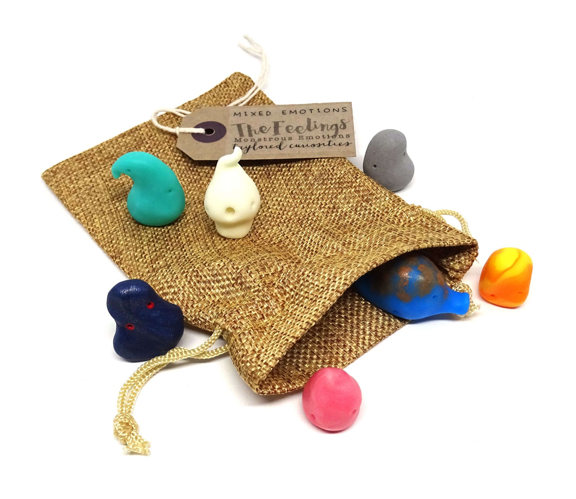 the feelings taylored curiosities monster emotions all the feelings  art therapy mixed emotion bag