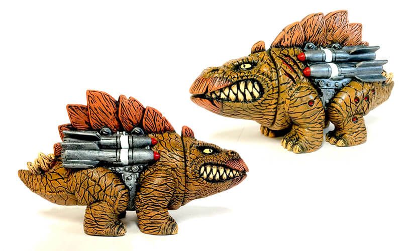 BC Blaster - Pteranajet by James Groman One-off custom Vinyl / dry brush acrylic finish $195 (AUD)