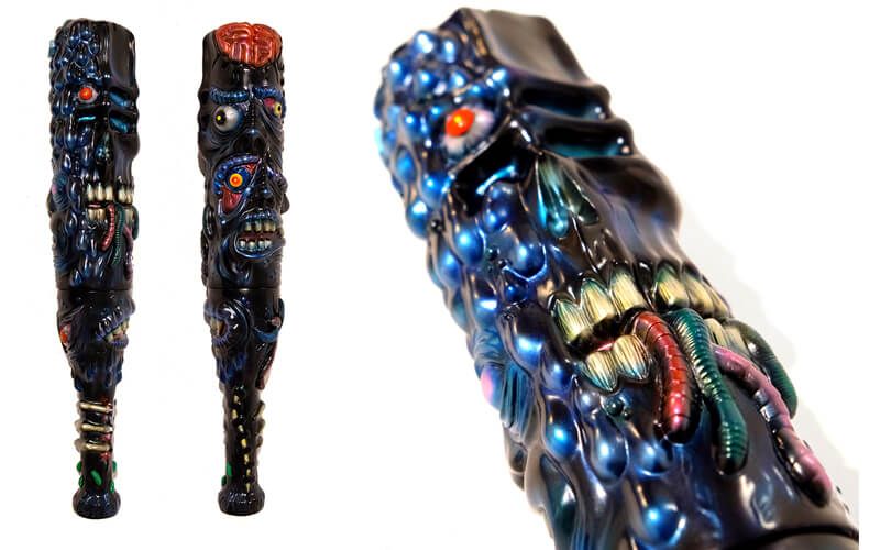 Bat Mother Fucker by Terrible Whore One-off custom Sofubi Vinyl $600 (AUD)