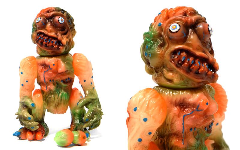 Evil Demon by Bukini Blasters One-off custom Sofubi Vinyl $155 (AUD)