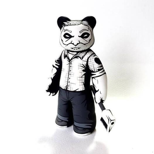 The Woodsman, hand-painted custom using a Luke Chueh 'Headspace' figure as the base. Smart arse that guy JPK.