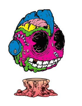 Madballs Medium Vinyl – Bot Head x Kidrobot