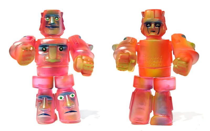 Moai by Gargamel / Bwana Spoons One-off custom sofubi vinyl $165 (AUD)