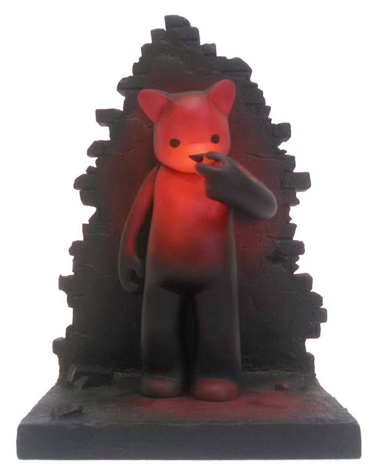 "Red Light" custom Target Bear
