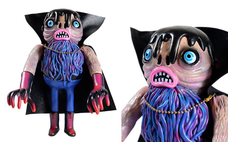 The Doctor by Seymour (Peter Kelk) One-off Hand Sculpted resin w/ articulated arms / hand painted acrylic / fabric cape and chain / Stands roughly 18cm $350 (AUD)