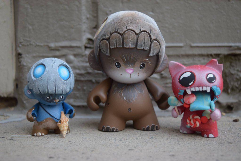 tampa bay comic con custom Munny by feathered Fox