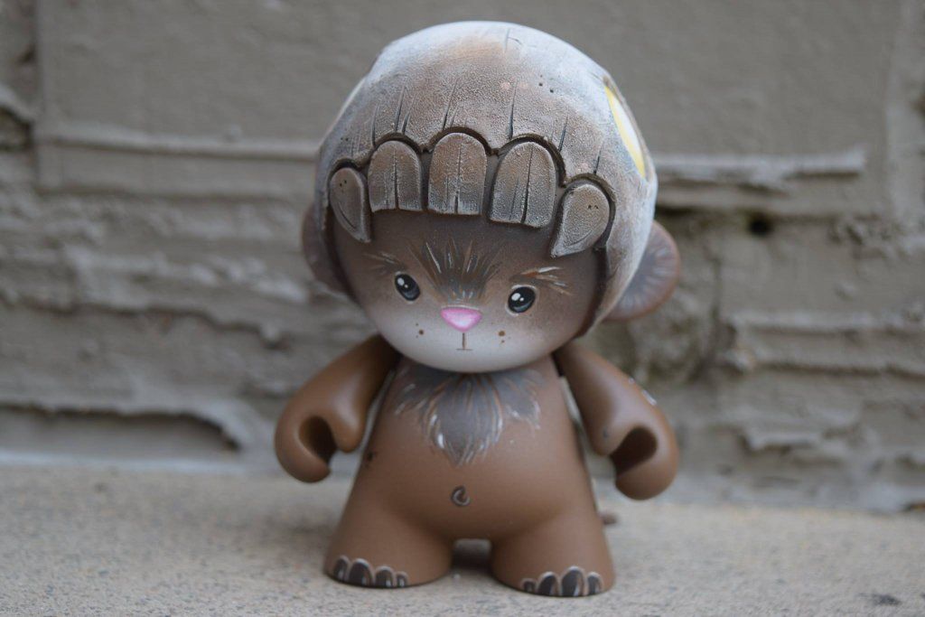 tampa bay comic con custom Munny by feathered Fox brown