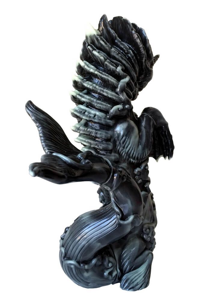 Bake-Kujira- ECTOPLASM x TOY ARt Gallery By Candie Bolton Sofubi Kaiju back