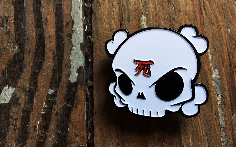 Huck Gee Skullhead Pin