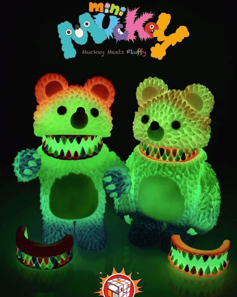 Mini Muckey rainbow glow-in-the-dark