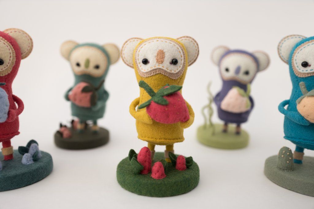 Woot Berries By Melissa Sue Stanley x Woot Bear plush 2016 yellow