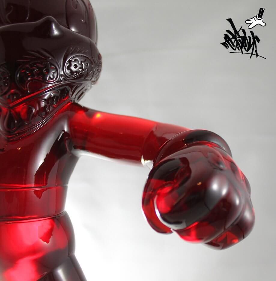 og-slick-mutha-chucka-red-dawn-edition-fine-art-sculpture-x-silent-stage-clear-resin