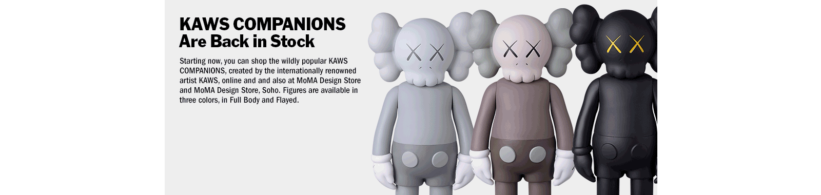 The Toy Chronicle | More KAWS Open Edition Companions at MoMA!