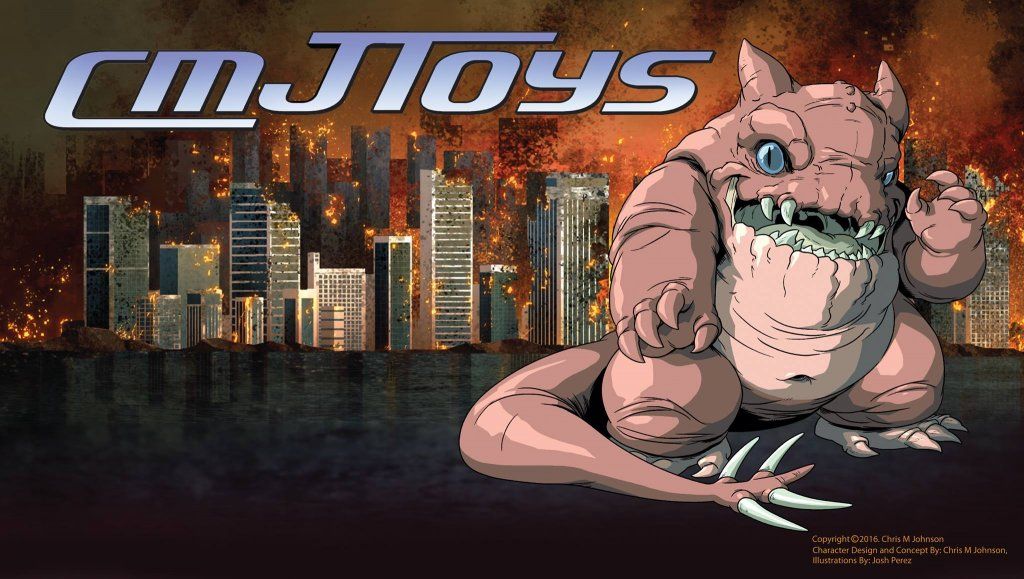 gluttonous kaiju by cmj toys x vini chav art