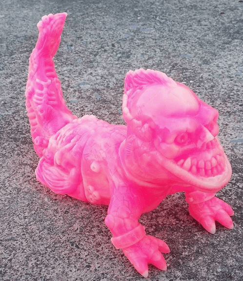 Acolorfulmonster gitd:pink marbled Throgaa
