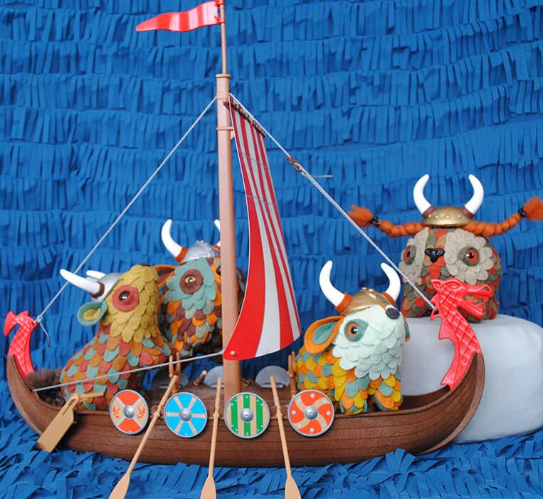 Horrible Adorables viking ship