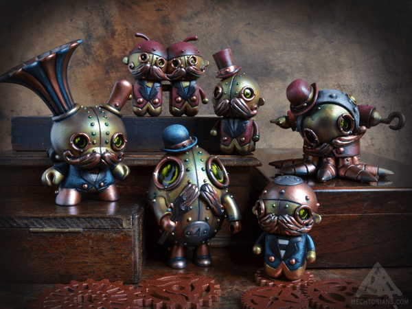 Doktor A Customs DesignerCon Dunny Qee Egg Tinpos Greg Simkins