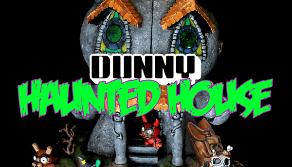 Mikie Graham Zombiemonkie Haunted House Mega Dunny Banner