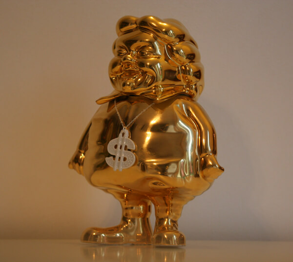 Ron English FULL GOLD MC SUPERSIZED PORCELAIN full