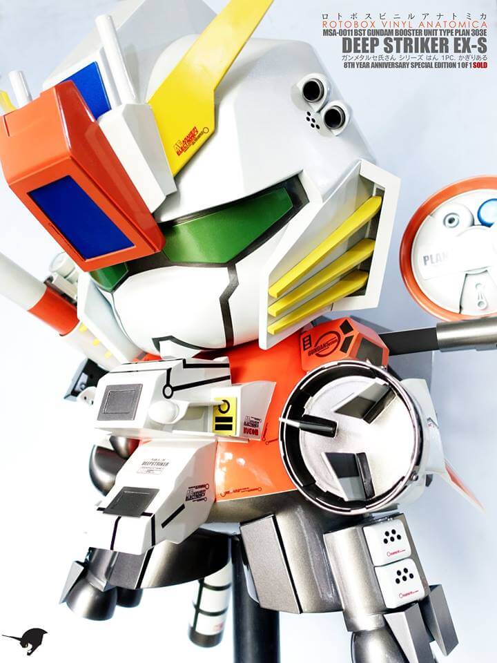 MSA-0011 BST Gundam Plan 303E Deep Striker by ROTOBOX Vinyl Anatomica Kidrobot Mega Munny 2