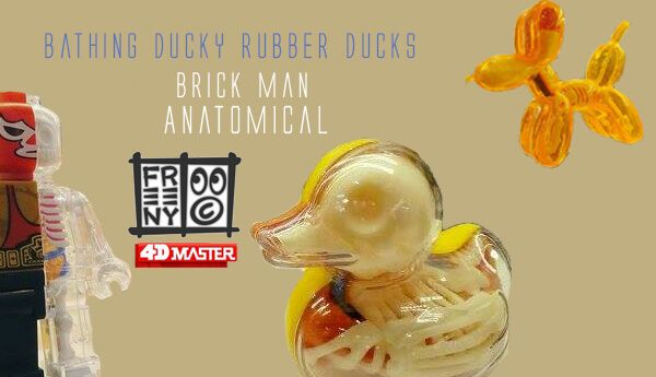 Bathing Ducky Rubber Ducks x Brick Man Anatomical By Jason