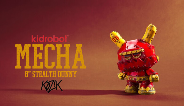 2016 KidRobot MECHA STEALTH 8 Inch Vinyl Dunny by Frank Kozik NEW Never Opened! 