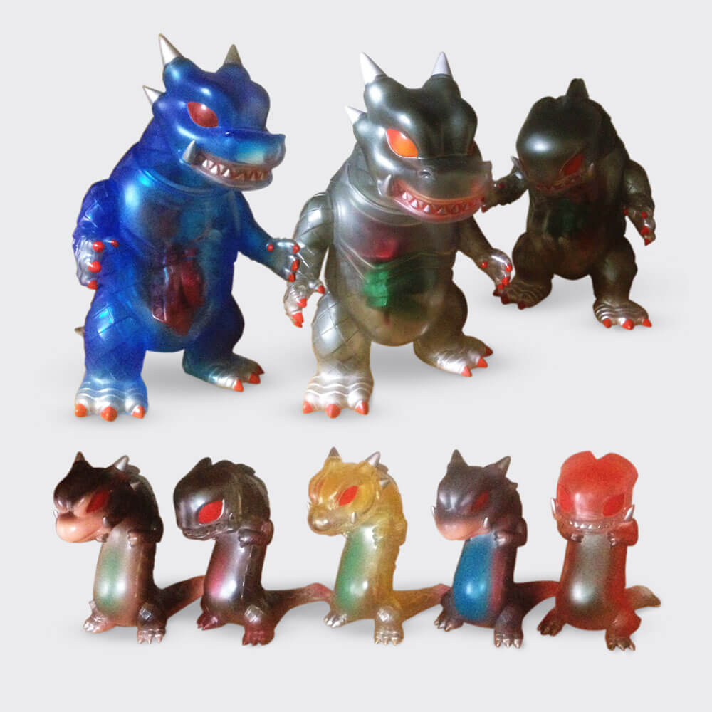 Rumble Monsters Customs for SDCC 2016 rotofugi squibbles ink