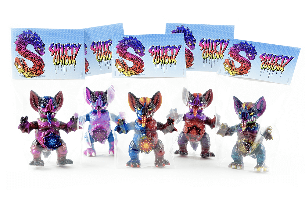 shiftytoys Mini Mockbat custom paul kaiju unbox industries bagged