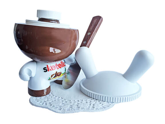 Sketella custom 8 inch Dunny By Sket One 2016 Nutella