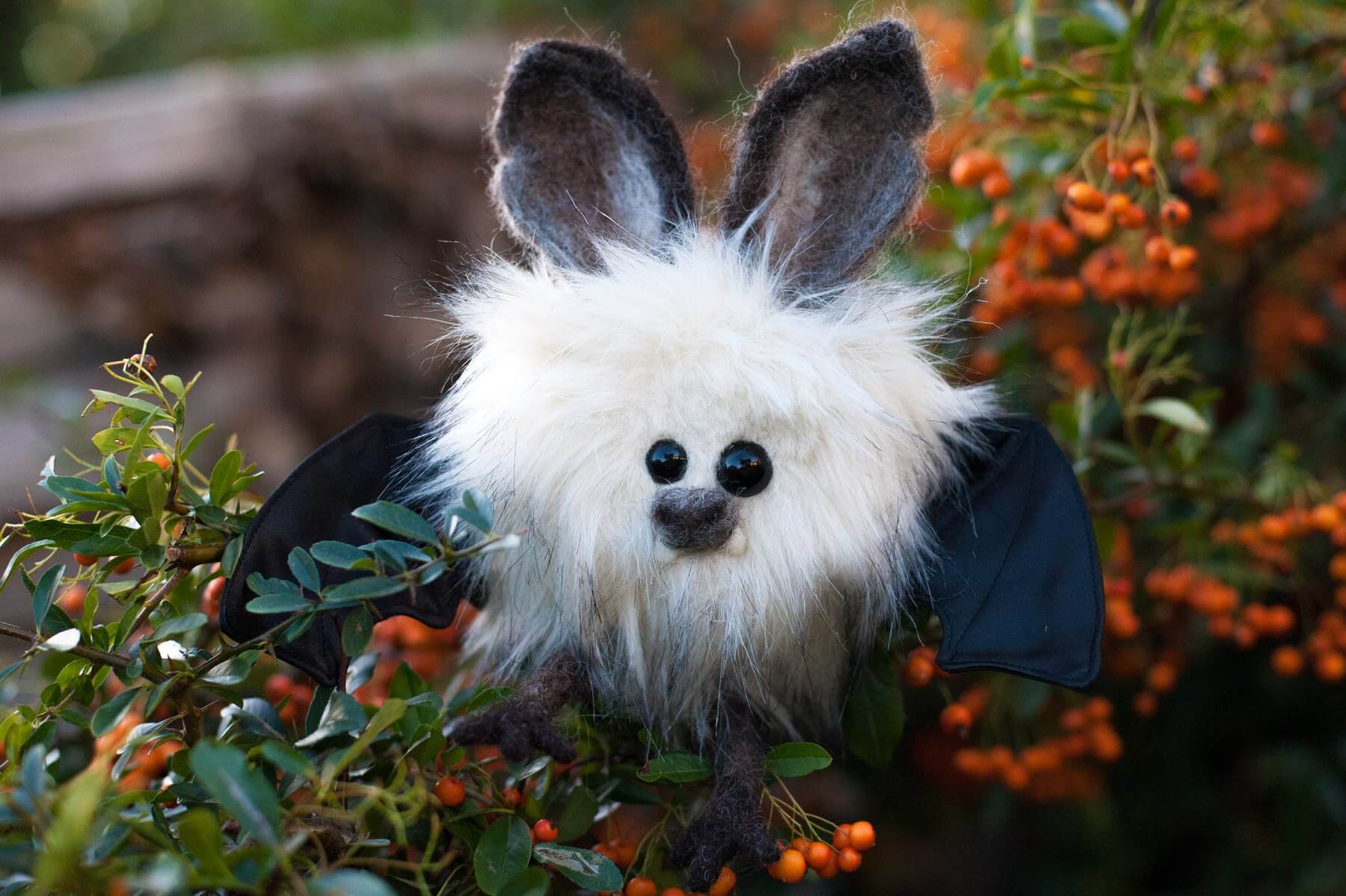 SukiSuki fluffy bat plush