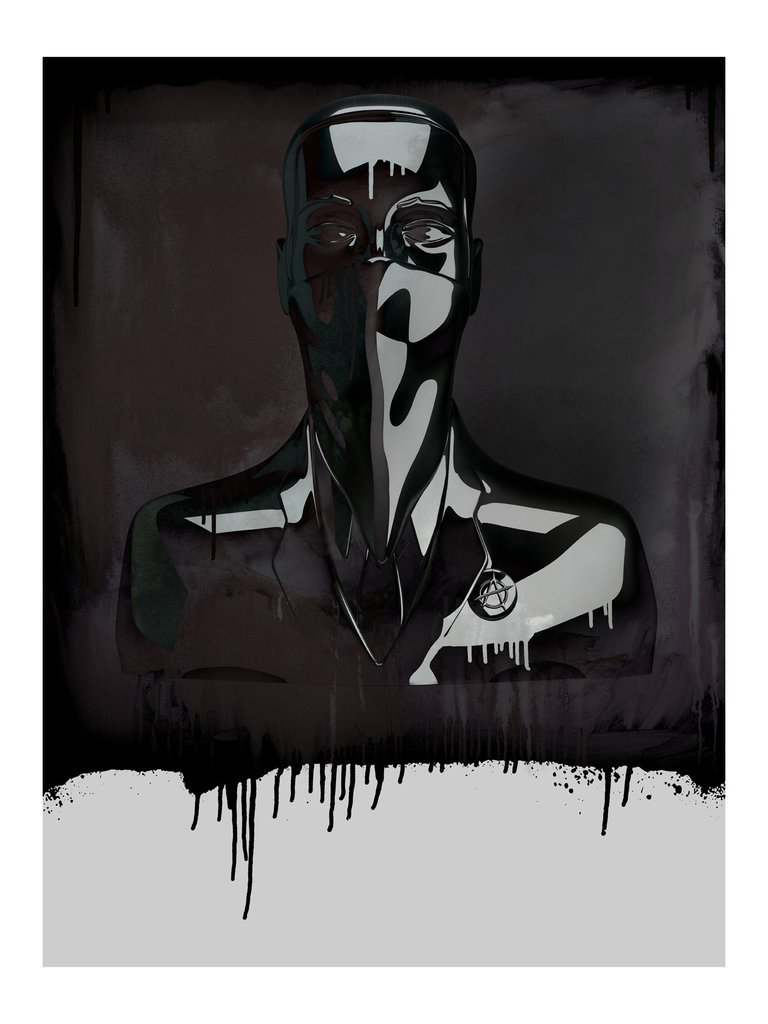 "ABCNT" Giclee Print by ABCNT 320gsm Smooth Museum Cotton Rag Print Measures 18" X 24" Edition of 20 Signed and Numbered by the Artist 