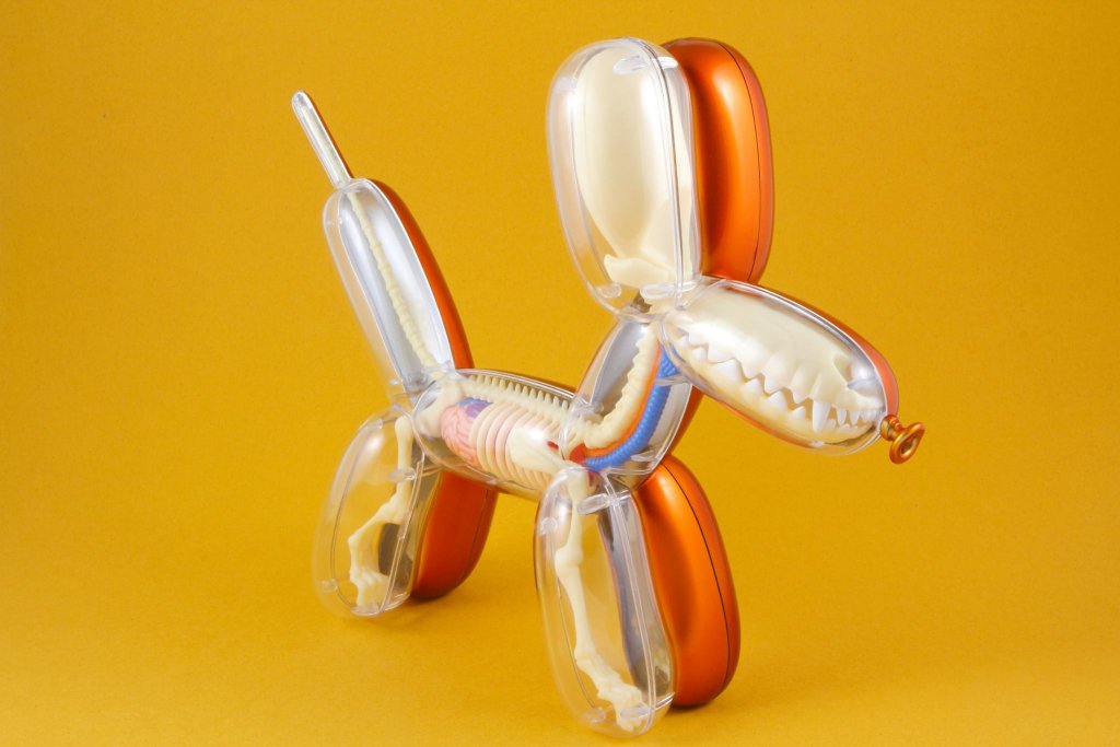4D Master MIGHTY JAXX Purple Balloon Dog Funny Anatomy Toy by Jason Freeny